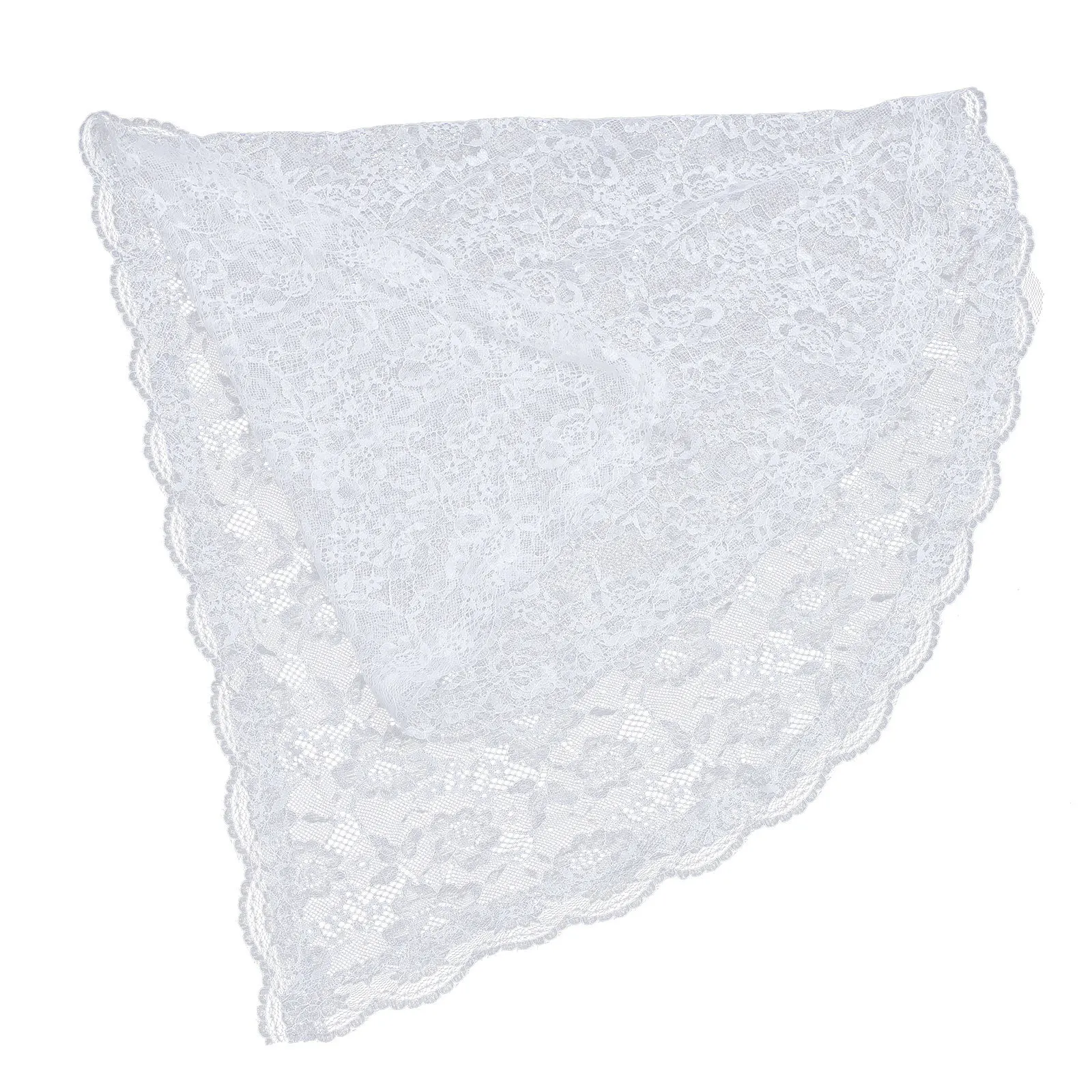 

Delicate Lace Veil Mantilla Covering for Bride Wedding Engagement Personal Portrait Floral Design Women Chic Hair Accessory