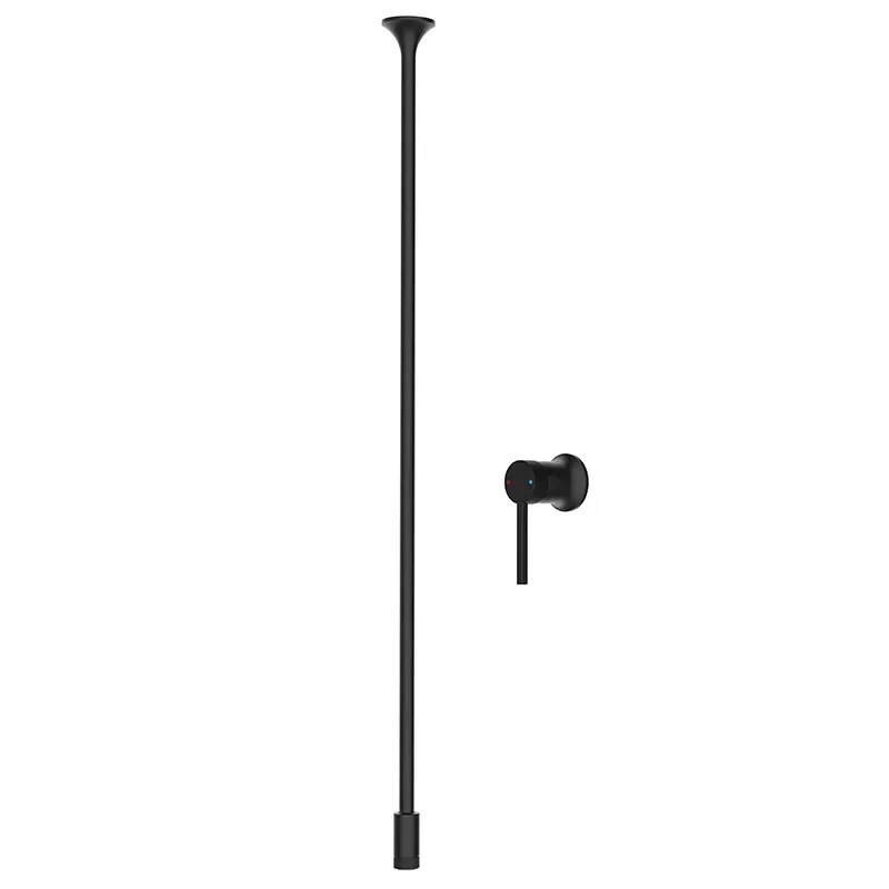 Bathroom ceiling bathtub faucet All-copper hot and cold wall column basin faucet Concealed simple faucet
