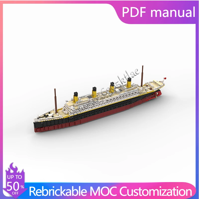 

2439 PCS Medieval British Ocean Liner Modular Model Architecture Building Block Customize Diy Education Assembly Kids Toys Gifts