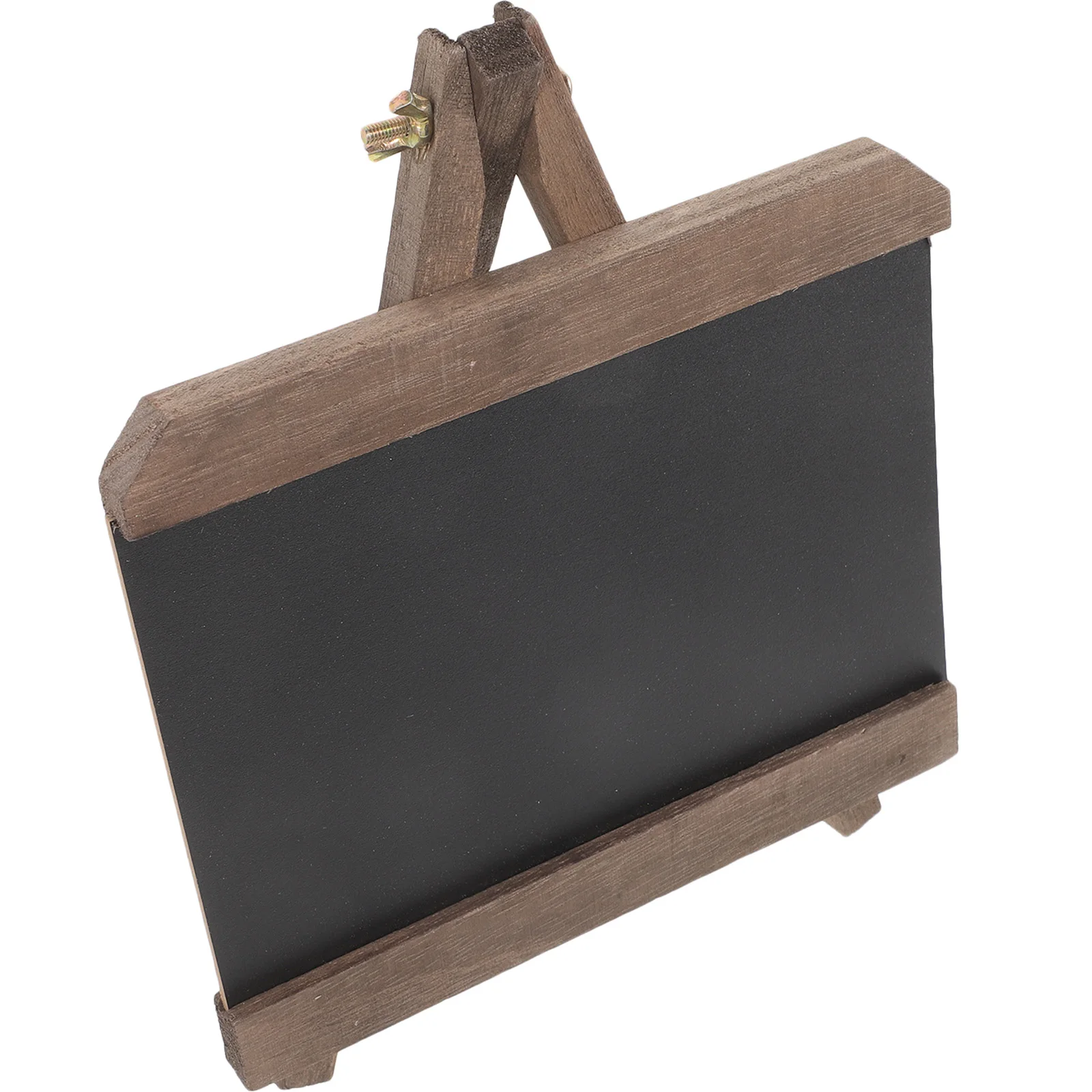 Vintage Chalkboard Sign with Wood Base Small Desktop Message Board for Table Number Display Menu Writing Standing Chalkboard