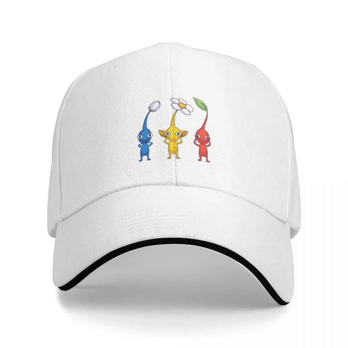 Gamer Three Wise Pikmin Baseball Caps Snapback Men Women Hats Outdoor Adjustable Casual Cap Sports Baseball Hat Polychromatic