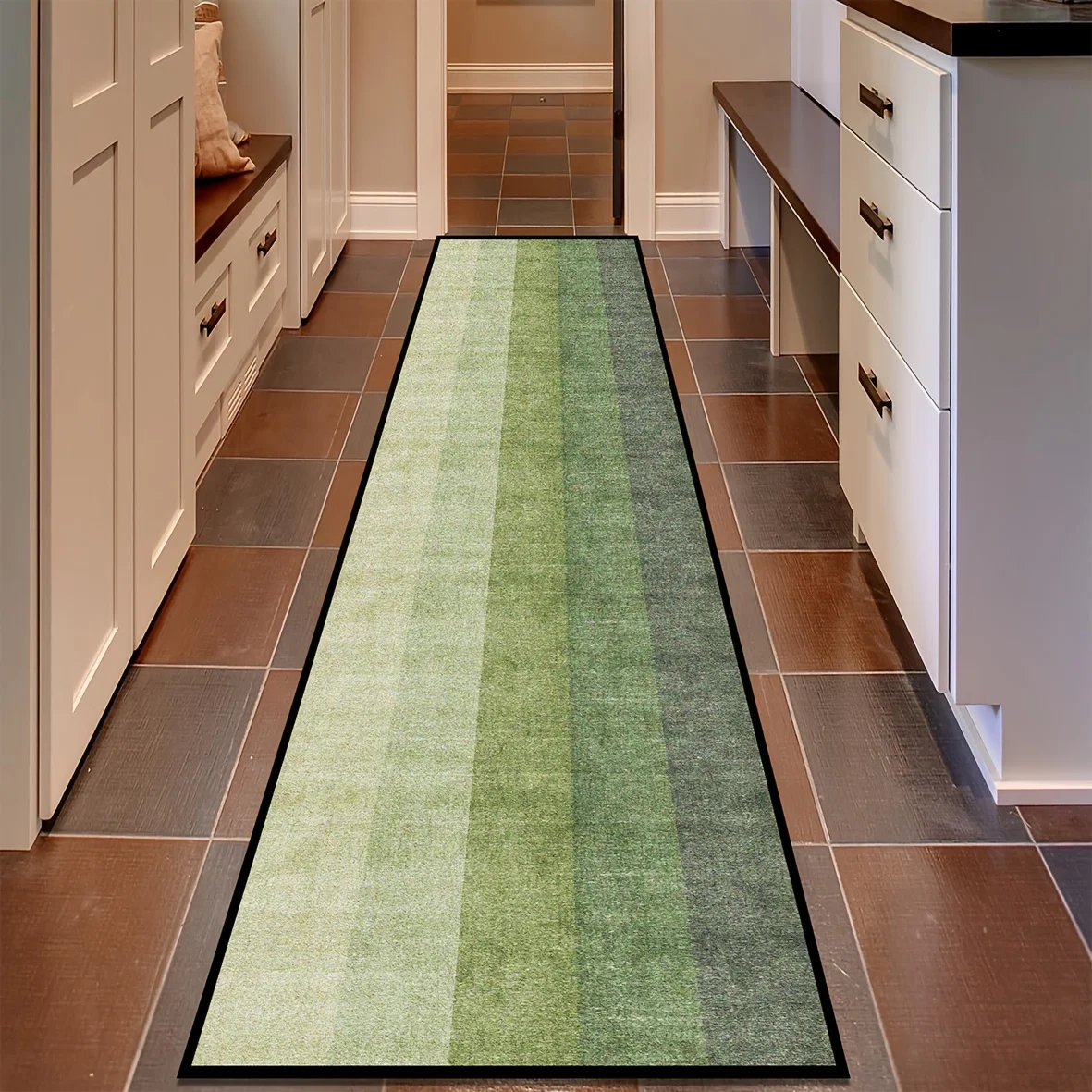 Kitchen Appliances Green - VIKAMA Emerald Green Carpet Modern Style