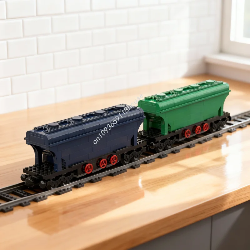 

506pcs MOC City Trains Hopper Version 1 Model Building Blocks Architecture Toy DIY Idea Christmas Gifts Creative Education