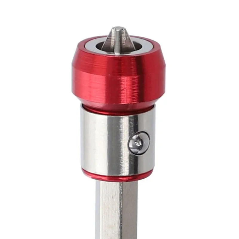 1Pc metallo forte anello magnetico bobina magnetica universale manicotto in acciaio testa cacciavite con accessori per strumenti posizionatore magnetico