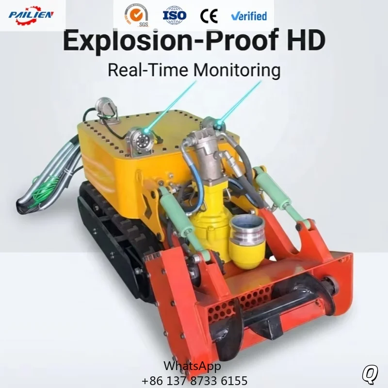 Heavy Duty Crawler Underwater Tank Cleaning Robot Sludge Dredging Machine Remote Control For Chemical Oil Storage