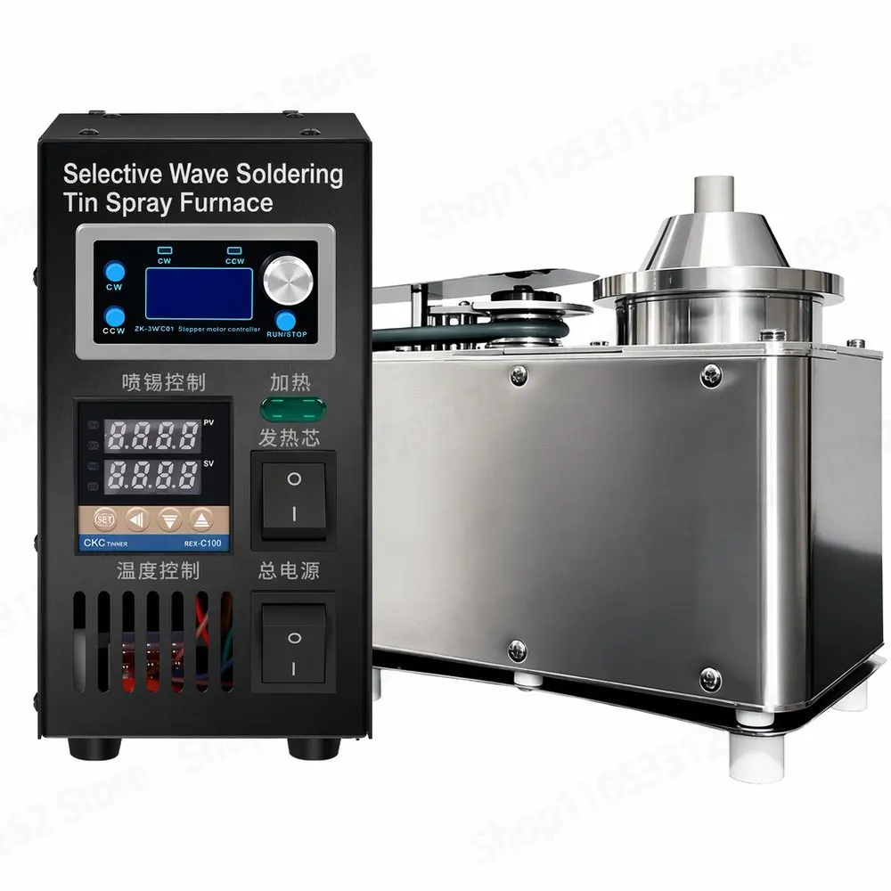 Benchtop Selective Solder System 1500W 5KG PCB Rework Station Lead-Free Solder Fountain PID Temp Control Through-Hole
