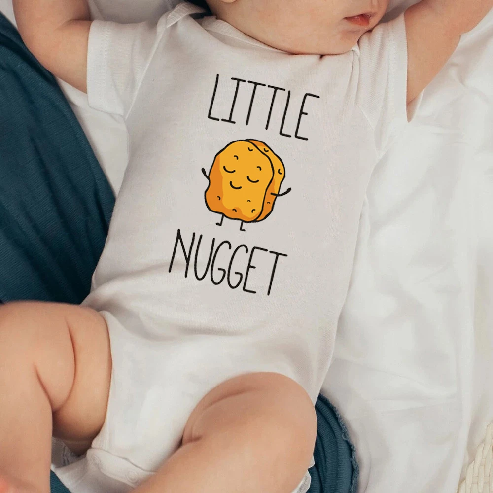 

Little Nugget Onesie Boys Girls Clothes Infant Romper Cotton Baby Bodysuit Pregnancy Announcement Newborn Toddler Jumpsuit