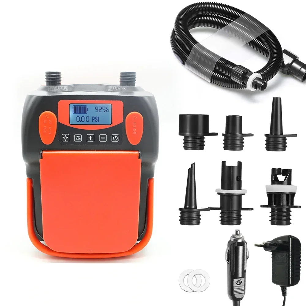 لوح مجداف ستيرماي تيار مستمر ومضخة هواء كهربائية عالية الضغط قابلة لإعادة الشحن في اتجاهين للرياضات المائية