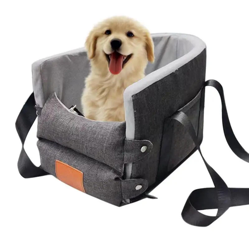 

Dog Car Seat creative Cozy Center Console Puppy Booster Seat Bed Carrying For Cats Dogs transportation Seat car accessories