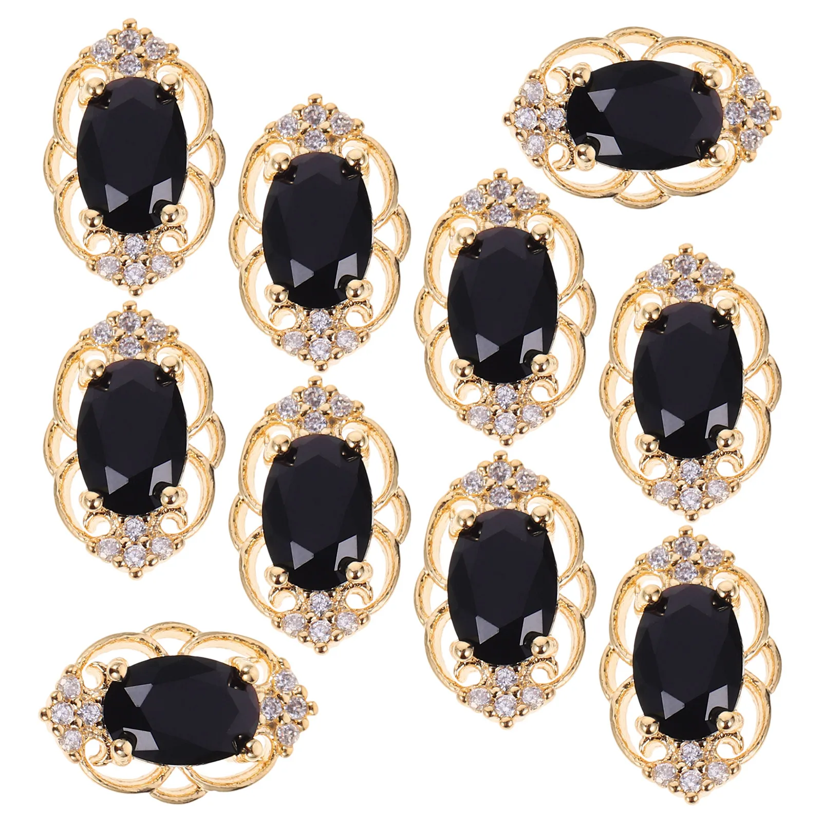 

10Pcs Women Nail Charms Electroplated Metal Small Halloween Theme Nail Art Decorations DIY Manicure Supplies Manicure Charms