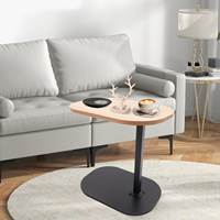 C-shaped Side Table, Small Coffee Table, Height Adjustable