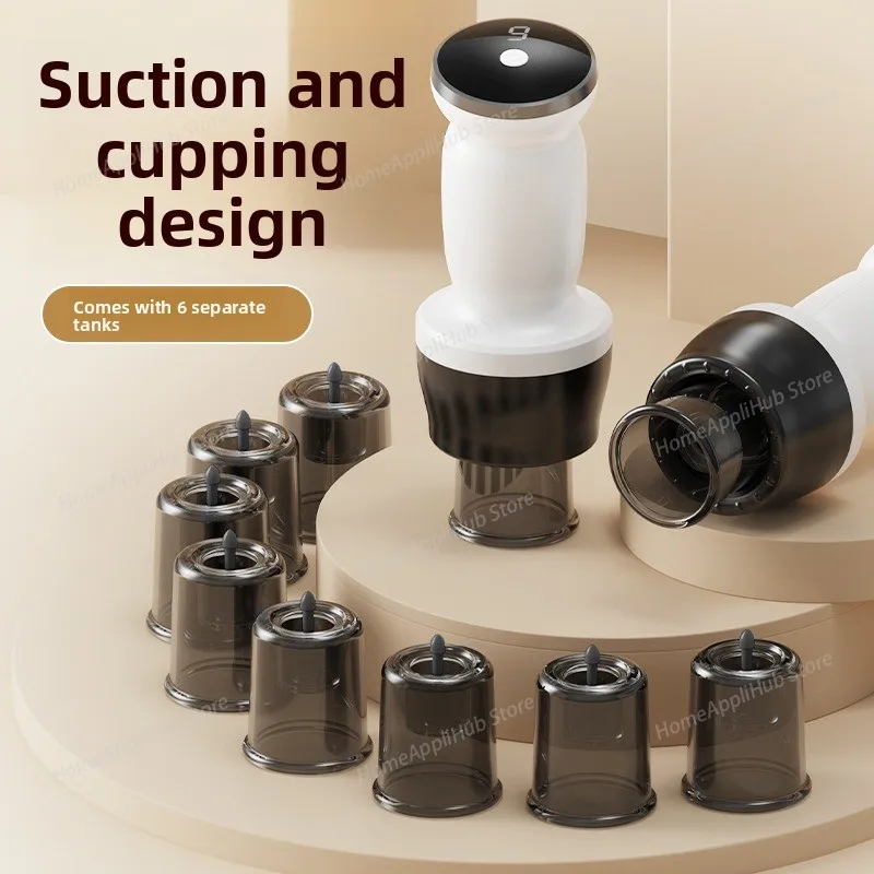 

Электрический баночный массажер Gua Sha, вакуумные присоски Ems, антицеллюлитный соскабливающий сжигатель жира, массажер для тела, баночный