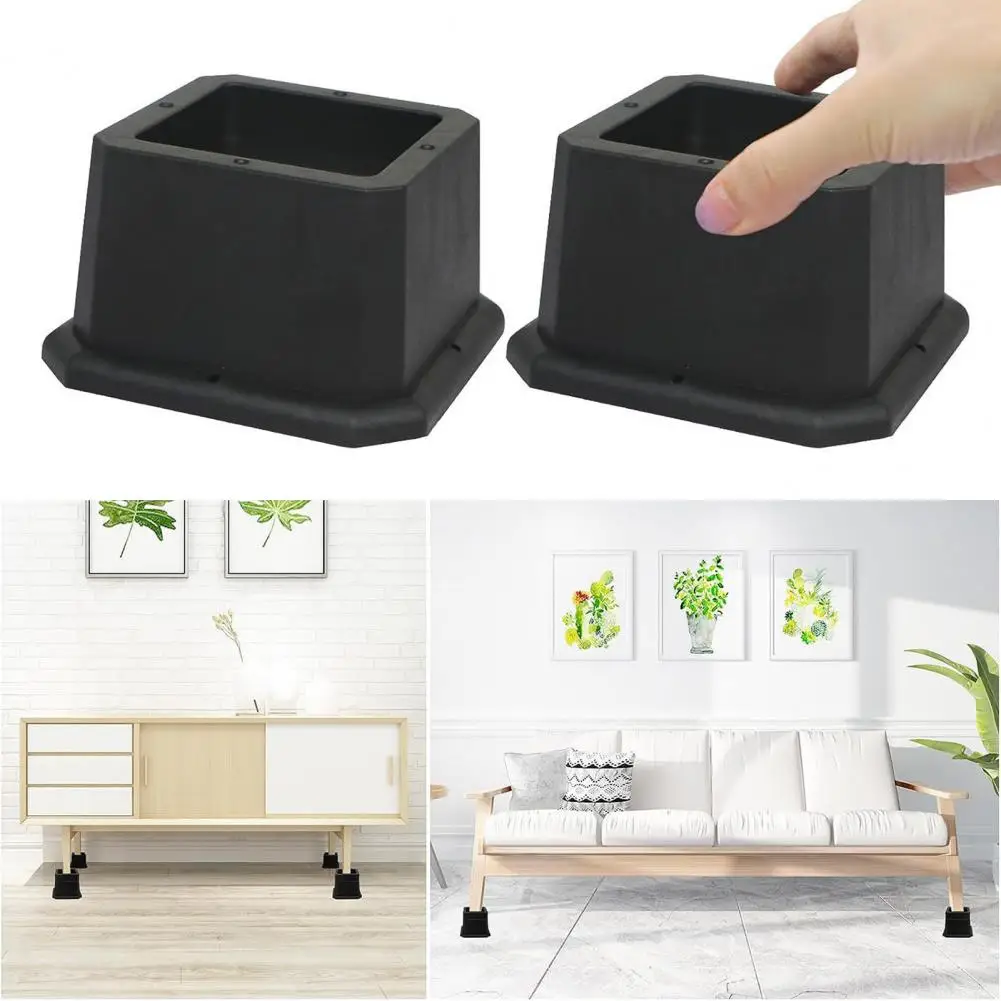 

Non-slip Furniture Risers Heavy Duty Bed Risers 2/3/4 Inch Furniture Riser for Couch Sofa Table Chair Leg Frame for Dorms