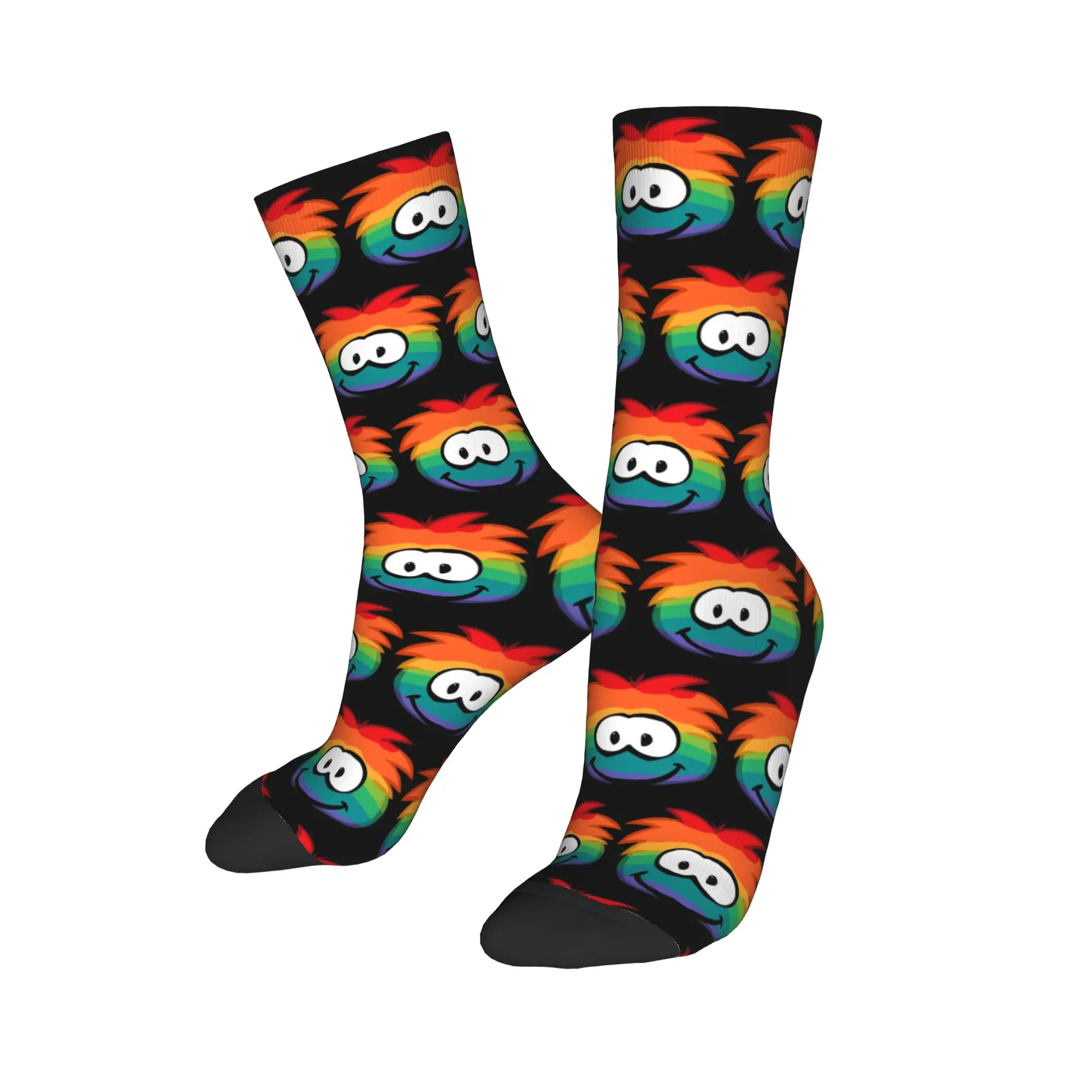 

New Men's Socks Harajuku Club Penguin Puffles Sock Polyester Graphic Women Socks Spring Summer Autumn Winter,