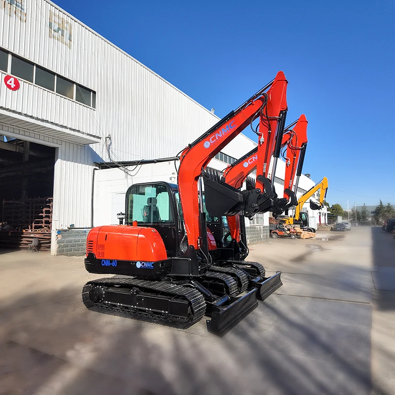 CNM-60 Tracked Backhoe Excavator 6 Ton High Power Excavator Digger Hydraulic System CE EPA Certified Construction Site Use