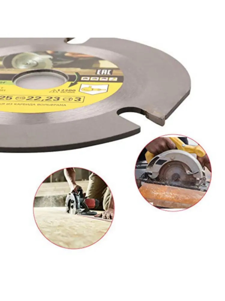 6T Circular Saw Blade Multitool Grinder Saw Disc Carbide Wood Cutting Disc Carving Blades For Angle Grinders 125*22mm