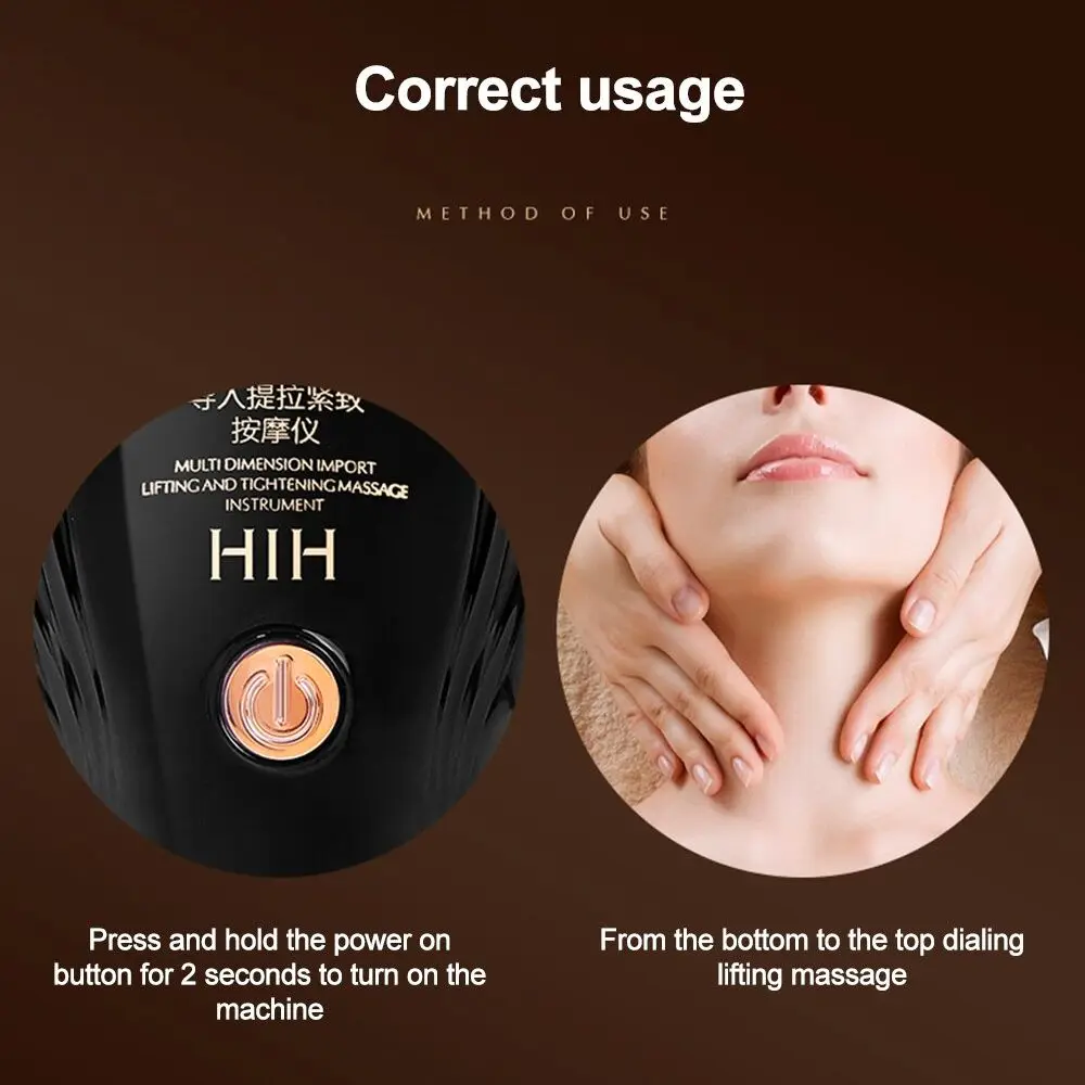 New EMS Microcurrent Face Neck Beauty Device Facial Massager Firming Rejuvenation Anti Wrinkle Ultrasonic Vibration Lifting