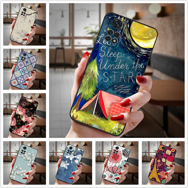 For POCO X4 Pro 5G Case 3D Emboss Flower Relief Phone Cases For POCOX4 Pro 5G 2022 Silicon Cover X 4 Pro X4Pro Funda Capa Para