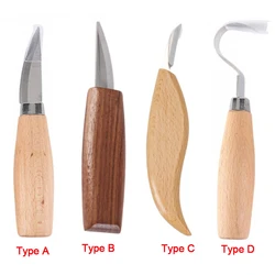Wood Carving Knife Chisel Woodworking Cutter Hand Tool DIY Peeling Woodcarving Spoon Carving Cutter Halloween Pumpkin Carving