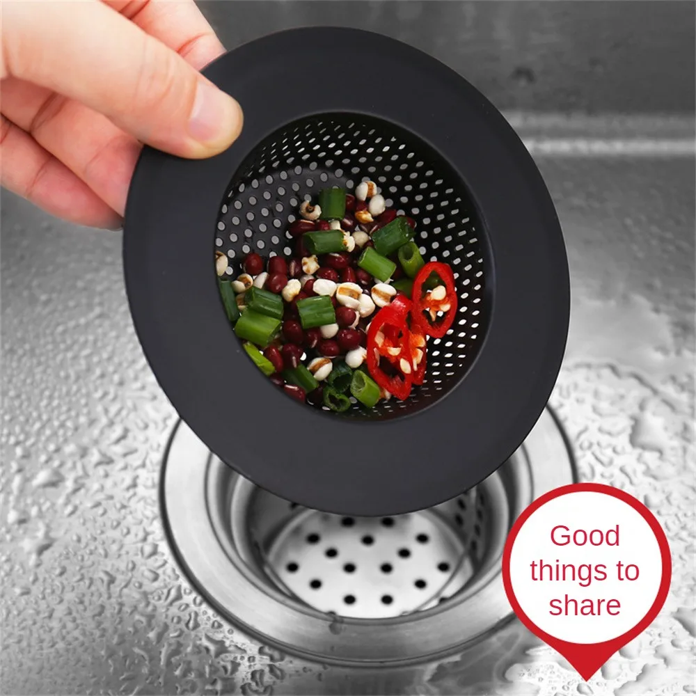 Kitchen Sink Filter Stainless Steel Mesh Sewer Sink Strainer Filter Bathroom Sink Strainer Drain Hole Filter Trap Waste Screen