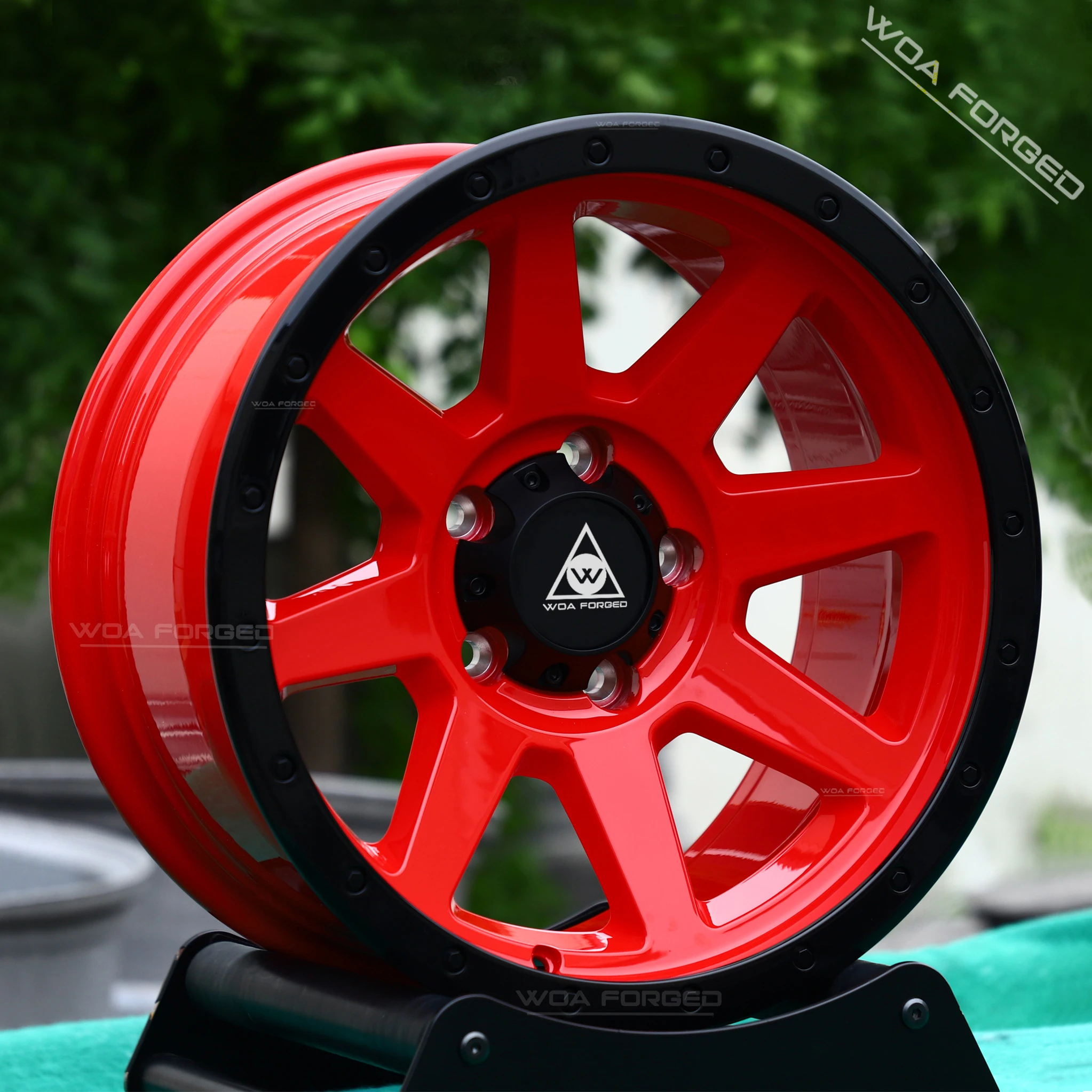 WOAFORGED جديد سبائك الألومنيوم مزورة 8J عجلات السيارة 5x150/5x112 PCD مخصصة رياضية خفيفة الوزن لميتسوبيشي باجيرو V73 برادو