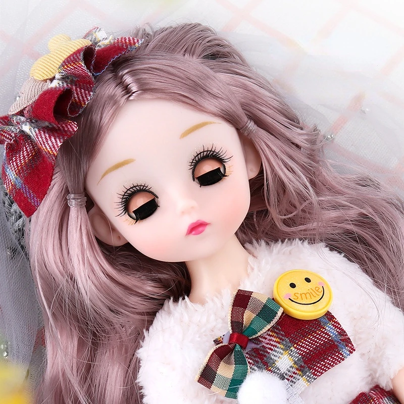 30cm Princess Doll ( Option B ) or Doll Clothes Accessories ( Option A) Winking Eyes Kids Girl Toy Birthday Gift Doll Bjd Doll