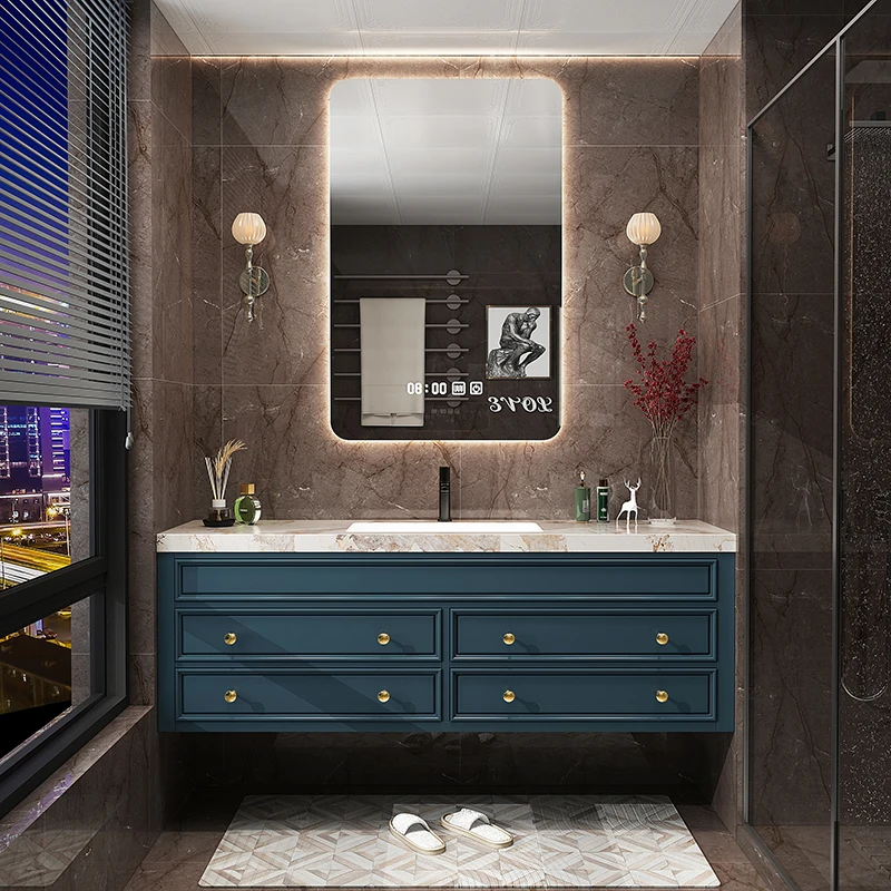 Rustic Retro Bathroom Cabinet - Home Bathroom Vanity Combo recension och pris
