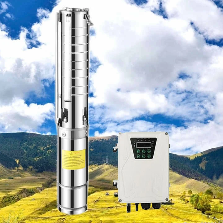 4 Inch Agriculture Solar Water Pumps Solar Submersible Deep Well Water Pump