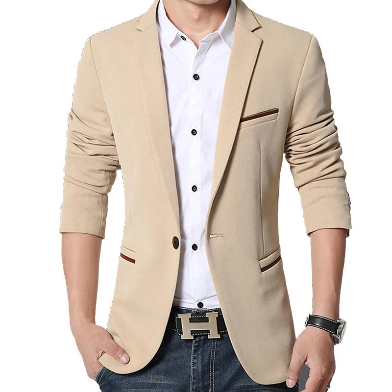 Men's Casual Blazer Jacket - One Button Sport Coat For Business & Formal Occasions S-5XL