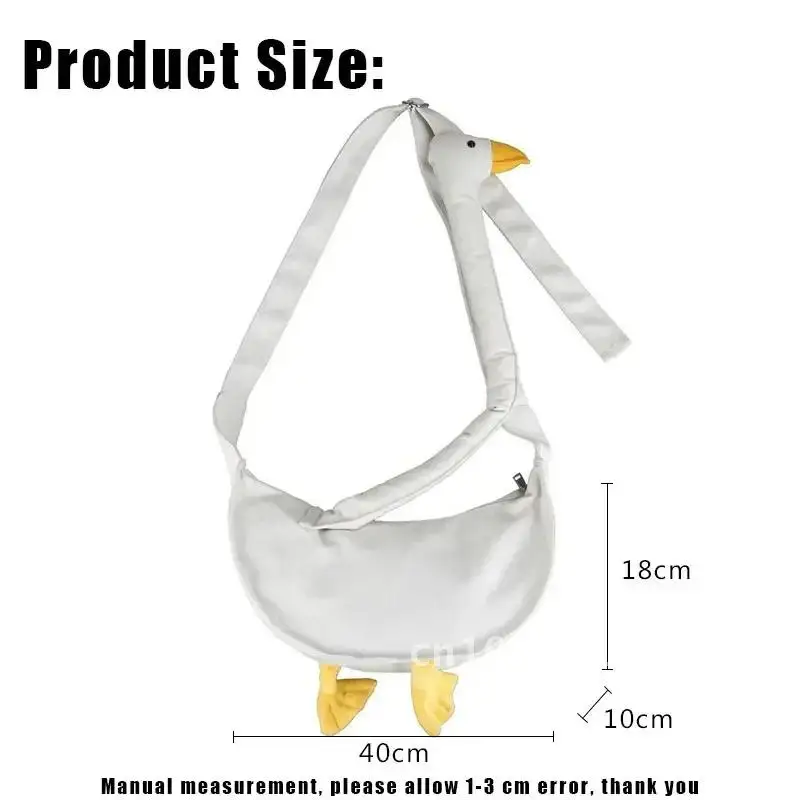 

Silly Goose Bag Version Canvas Diagonal Bag Cute Duck Youth Girls Casual Fashion Packs Shoulder Messenger Bags Women Tote