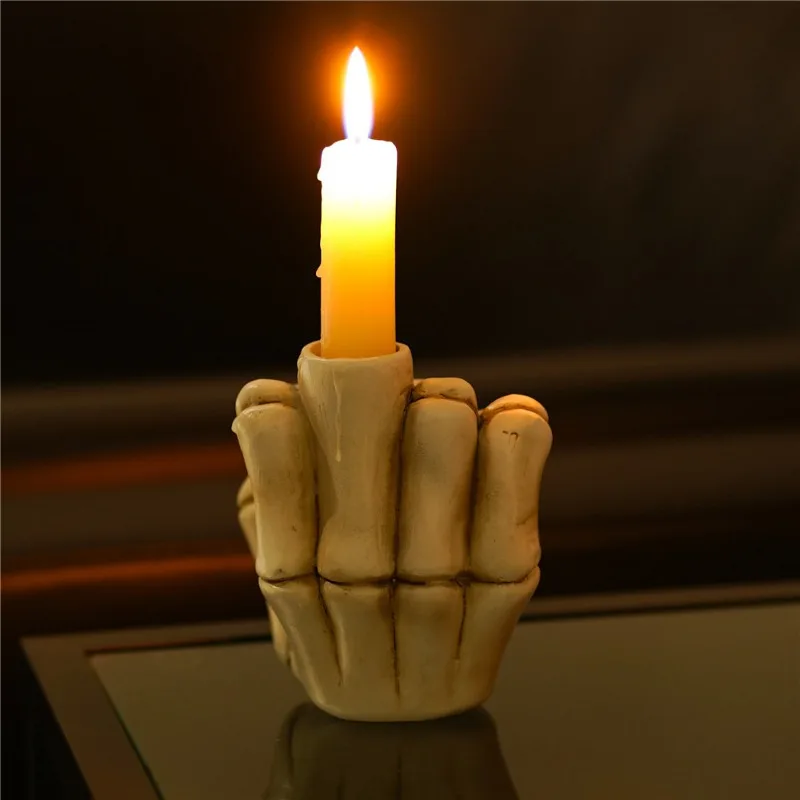 

Funny Gesture Candlestick Finger Candle Tosi Table Candle Dinner Props Decoration Home Decor Decoration Crafts Figurines