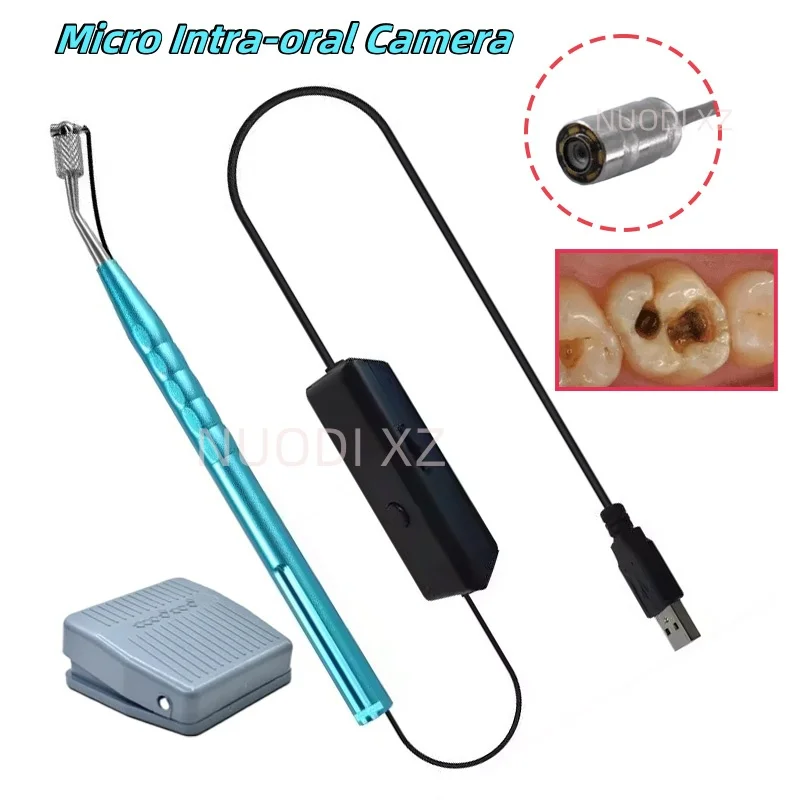 1 Set Dental Digital LED Visual Micro Intra Oral Camera Wifi Foot Control HD Visual Camera for Endo Motor Dentist Clinic Use