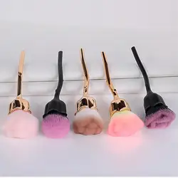 Rose Flower Shape Makeup Brush For Loose Powder Foundation Blush Manicure Nail Art Dust Brush Beauty Make Up Tools Accessories