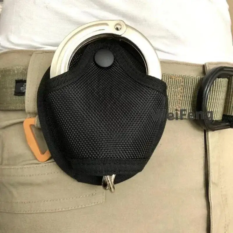 Práctica funda con múltiples grilletes, bolsillos en la cintura, bolsa, funda para esposas