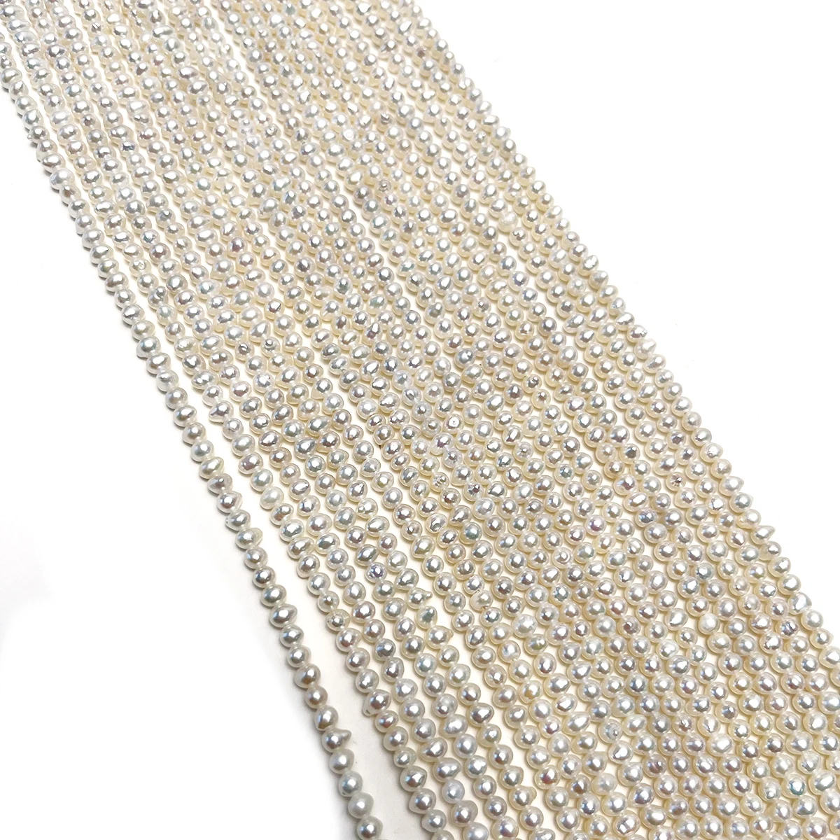 

Small Bead Natural Freshwater Pearl 2-2.5mm Double-Sided Polished Round Jewelry Make DIY Necklace Bracelet Accessories Women