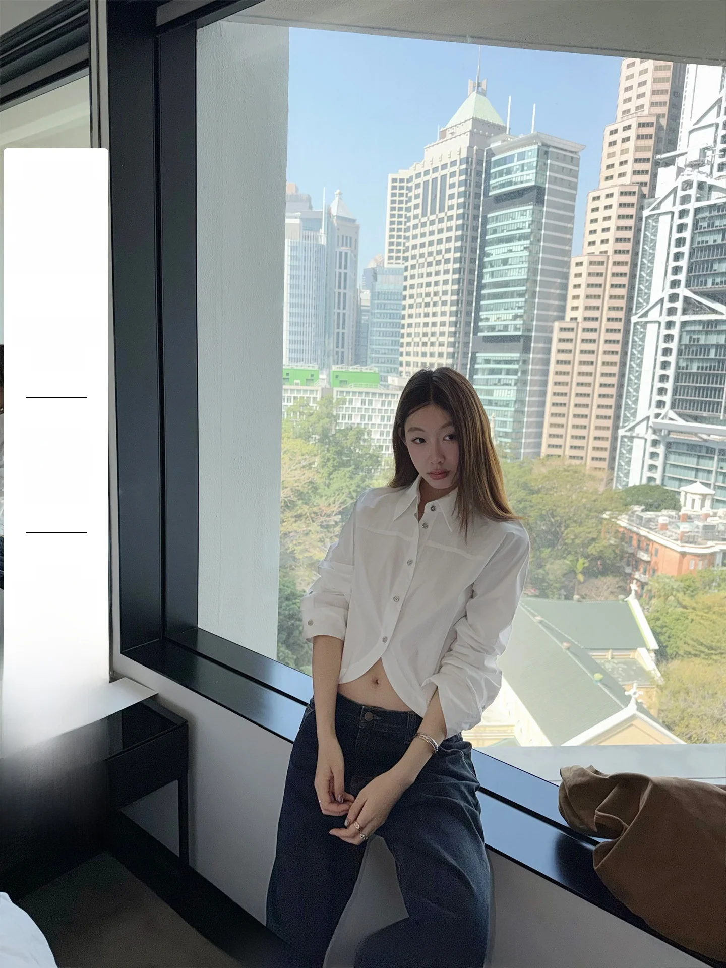 

Женская повседневная блузка Ranwear Simple Collar из дышащей хлопковой смеси с принтом «Лимон и базилик»