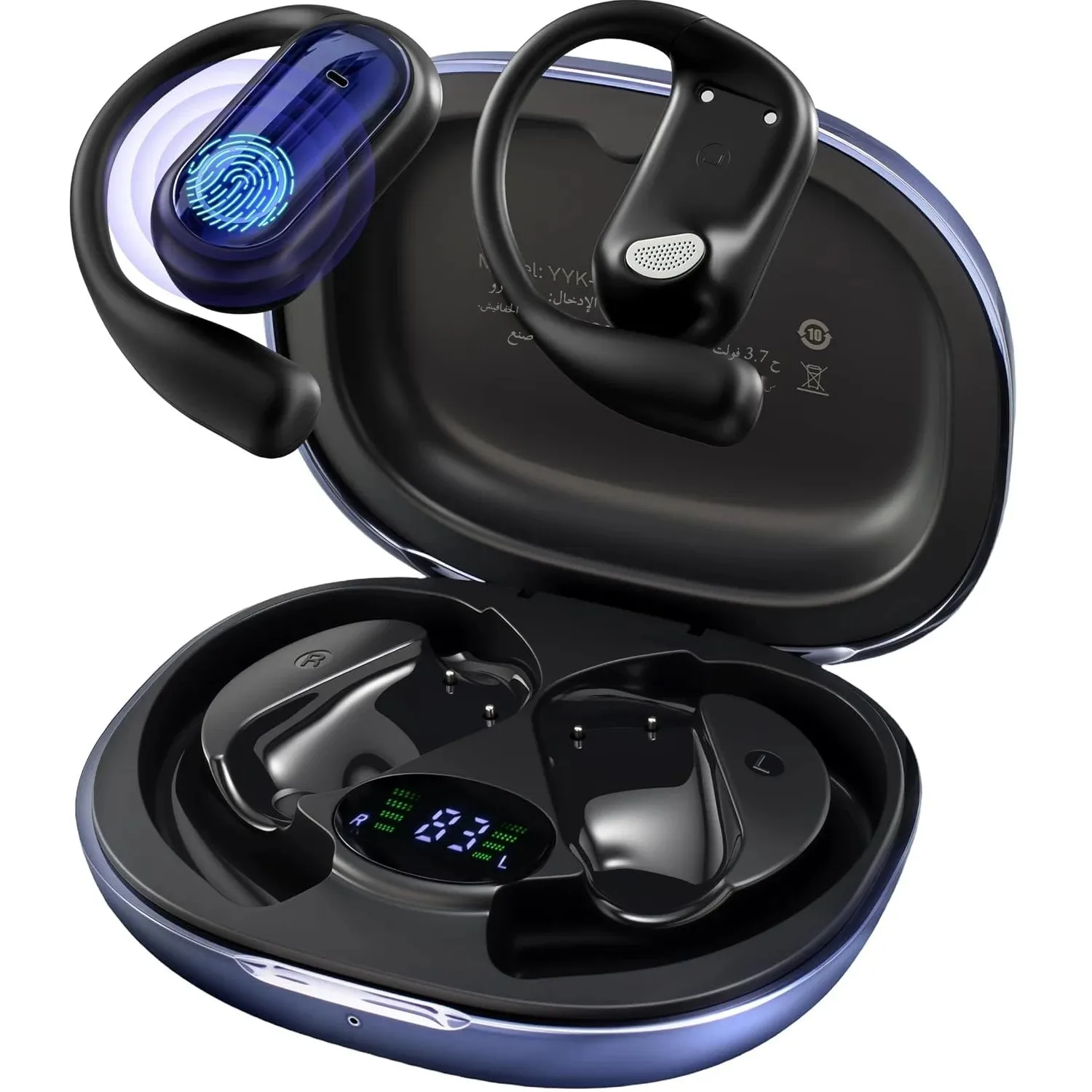 TWS 3-in-1 AI Translator Earbuds 144 Languages Noise Cancelling Bluetooth 5.4 Headset Instant Translator Smart Voice Real Time — product photo 1 of 1