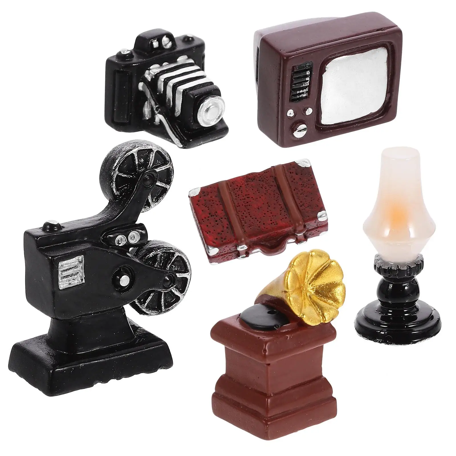 Decorative Ornaments House Furniture Mini Miniature Resin Supply Phonograph