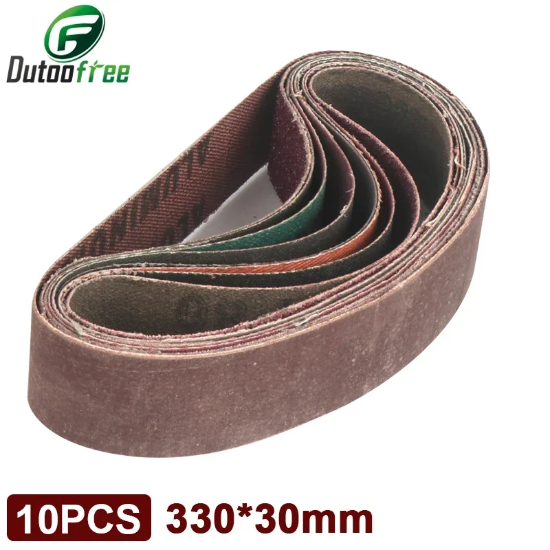 10PCS 330 * 30mm Sanding Belt Polishing And Polishing Metal 120-1000 Sanding Belt Sanding Machine Accessories