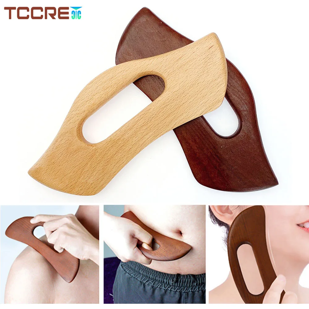 

Body Back Wooden Gua Sha Massage Board Wood Therapy Lymphatic Drainage Tools Gua Sha Cellulite Massager Body Sculpting Shaping