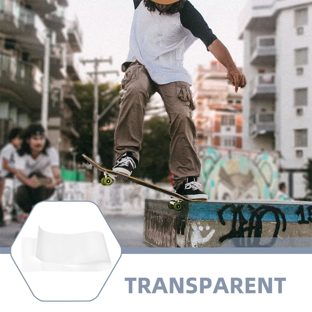 2 قطعة الصنفرة شفافة كوتابل عدم الانزلاق شريط لحام ل لوح التزلج سكوتر ذاتية اللصق مقاومة للاهتراء ورقة الدراجات