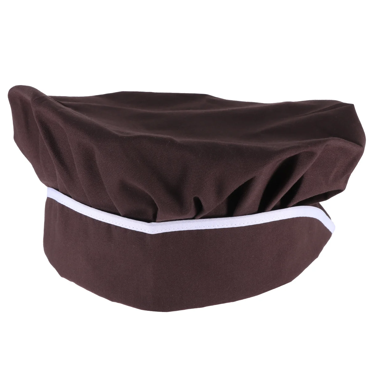 Bindable Chef Hat Premium Cotton Lightweight Dustproof Working Cap For Catering Baking Restaurant Staff Adjustable Lace-Up Food