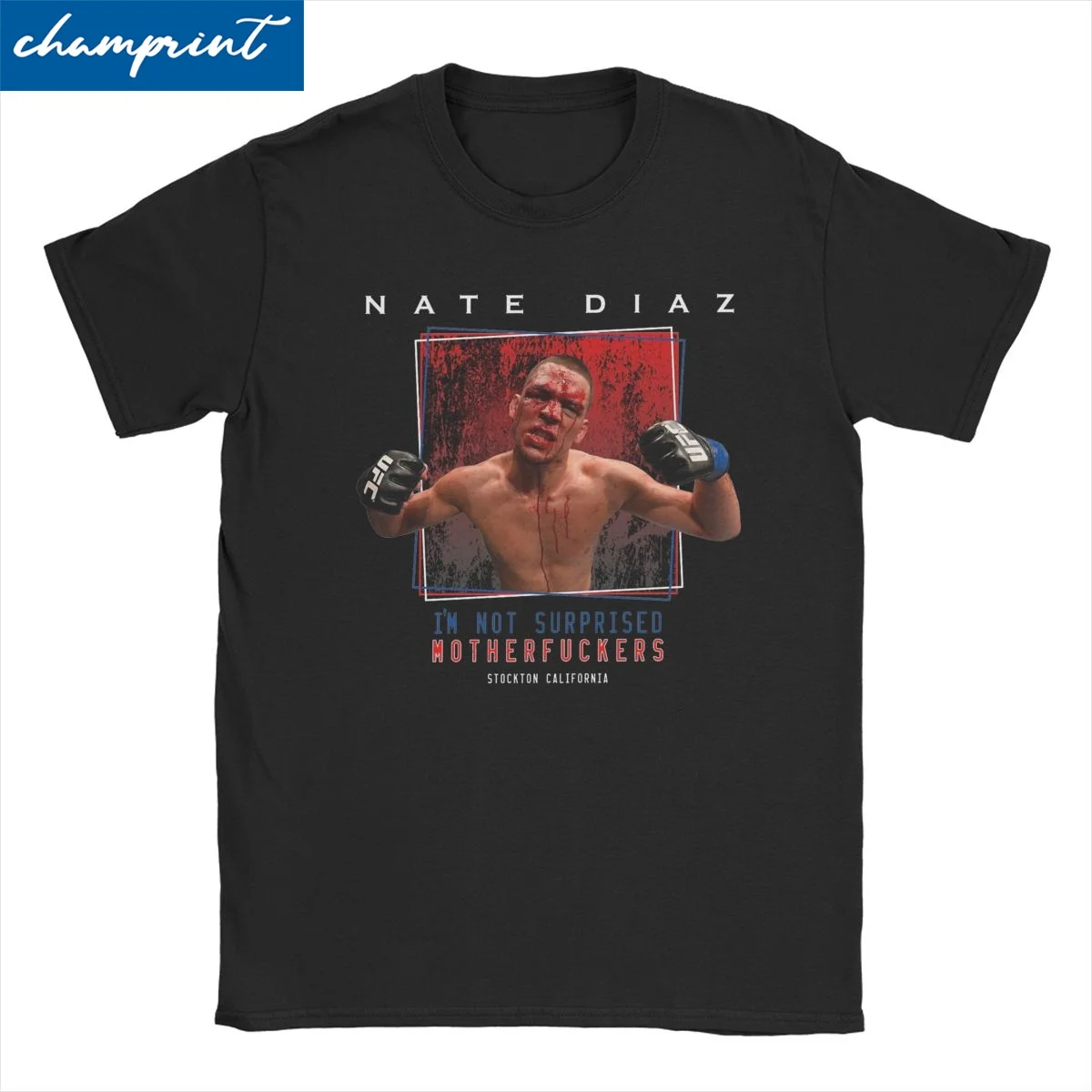 Camisetas de boxe masculinas e femininas, não estou surpreso, jiu jitsu, boxe, feitas de algodão puro, gola redonda, tamanho grande