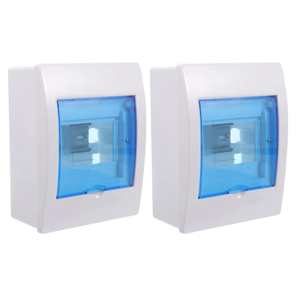 2 Pcs Distribution Box Main Breaker Panel Ring Doorbell Wireless Circuit Cover Electrical Boxes Case Mini