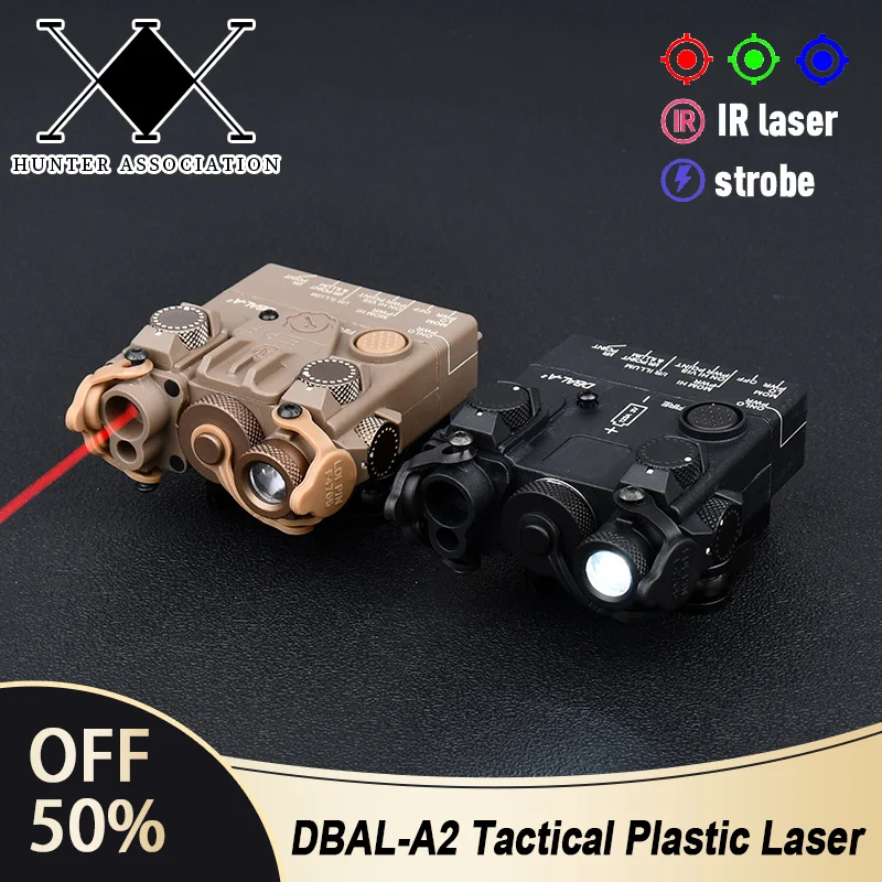 

Tactical Airsoft DBAL-A2 Red Dot Green Blue Indicator IR Ray White LED Flashlight Strobe Weapon Gun Fit 20mm Rail Hunting Laser