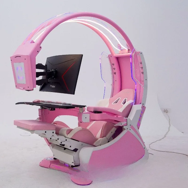E-sports space capsule, zero-gravity computer cockpit, home office cockpit