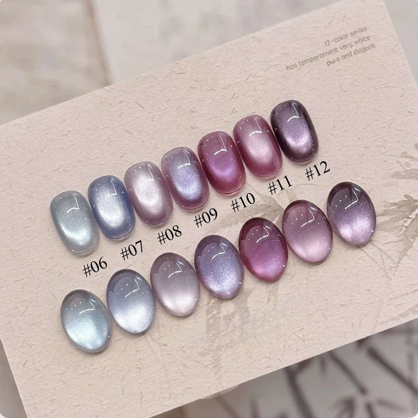 1-12 stücke TC Beliebte Lila Cat Eye Nagellack Gel Set UV Gel Soak Off Nagel Magnetische Gel polnischen Nail art DlY Für Salon Zu Hause – Detail 2