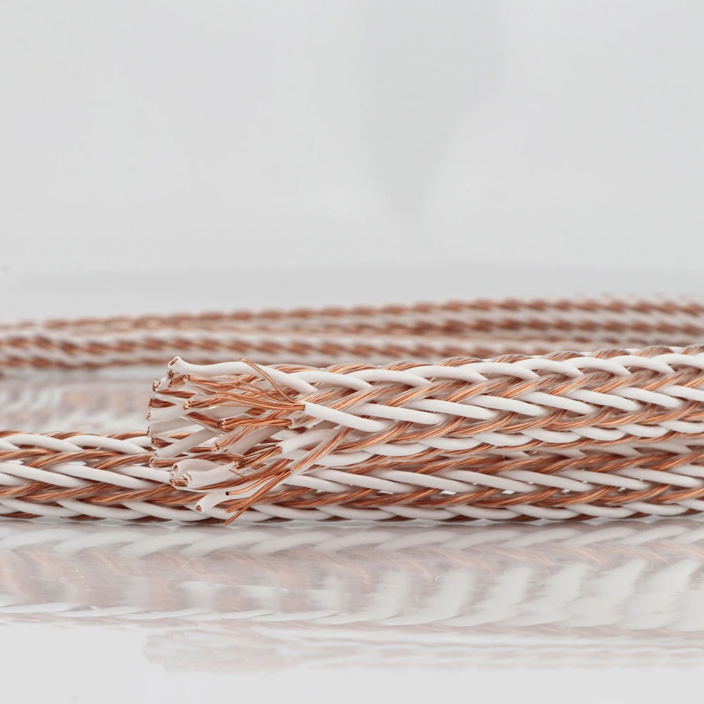 L304-Cable de alimentación para altavoz, amplificador de CD, reproductor de DVD, tocadiscos, 24 núcleos, 12TC, alta pureza, OCC