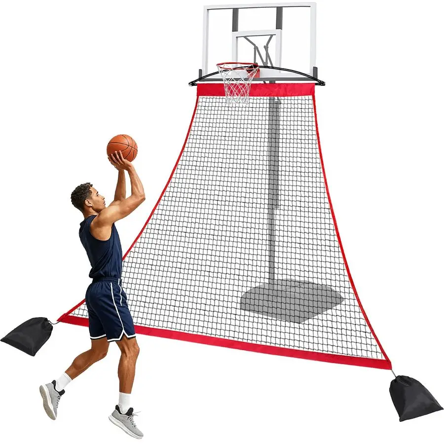 

Basketball Backstop Catch Net, HeavyDuty Polyester Return Net, Barricade Backstop Net for Ground, Yard Guard amp Outdoor, Basket