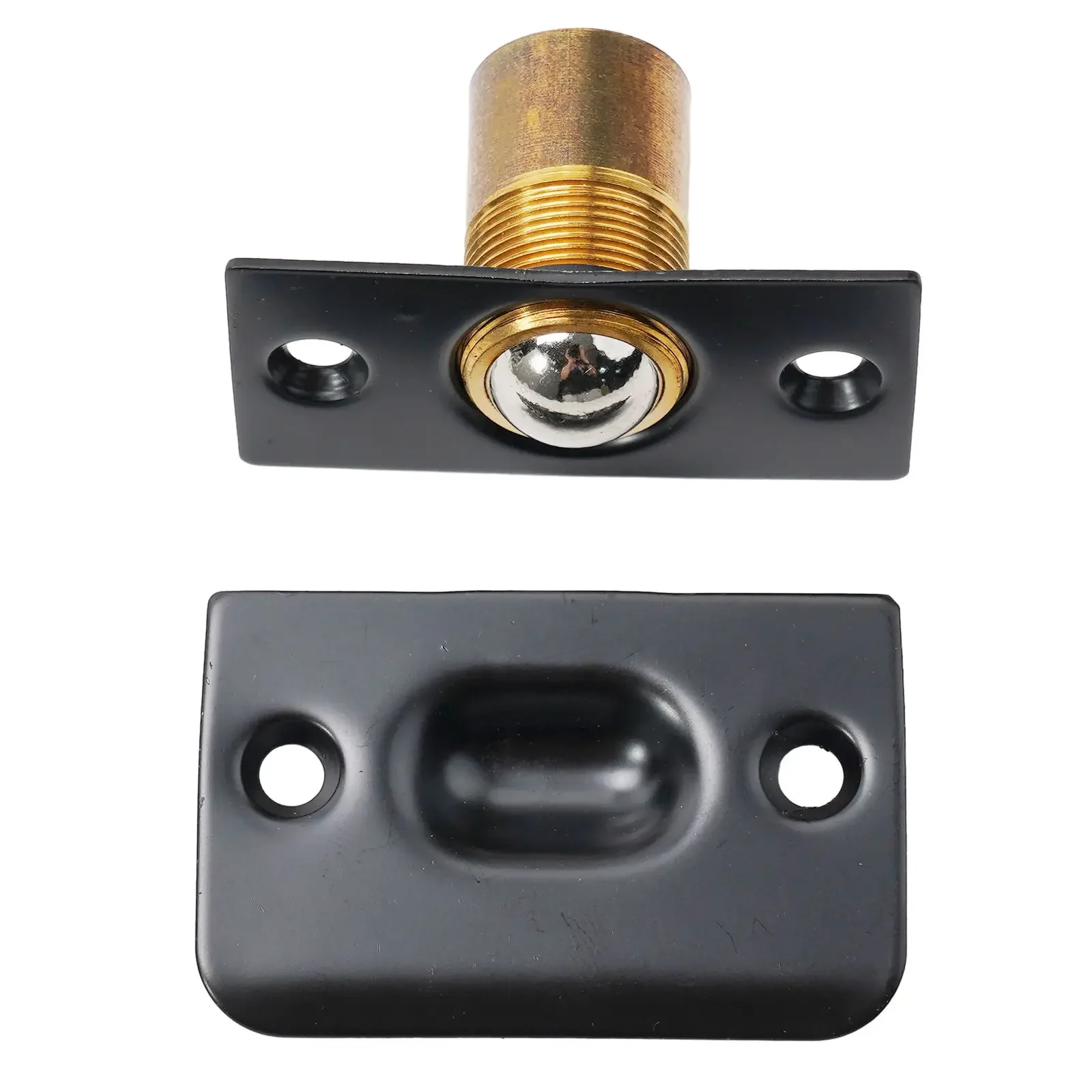 Spring Invisible Wooden Cabinet Door Beads Lock Closet Ball Catch Latch Screw Punching Installation Door Top Bead  Internal